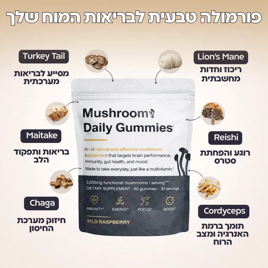 גומי יומי לתפקוד המוח