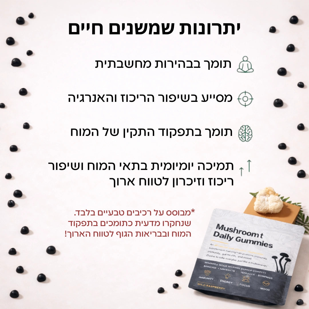 גומי יומי לתפקוד המוח